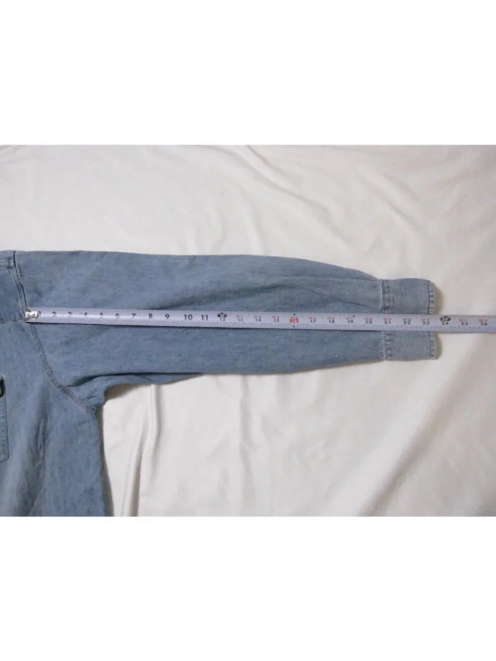 VTG 90s Banana Republic Denim Western Pearl Snap Shirt XL (Made in Hong Kong)